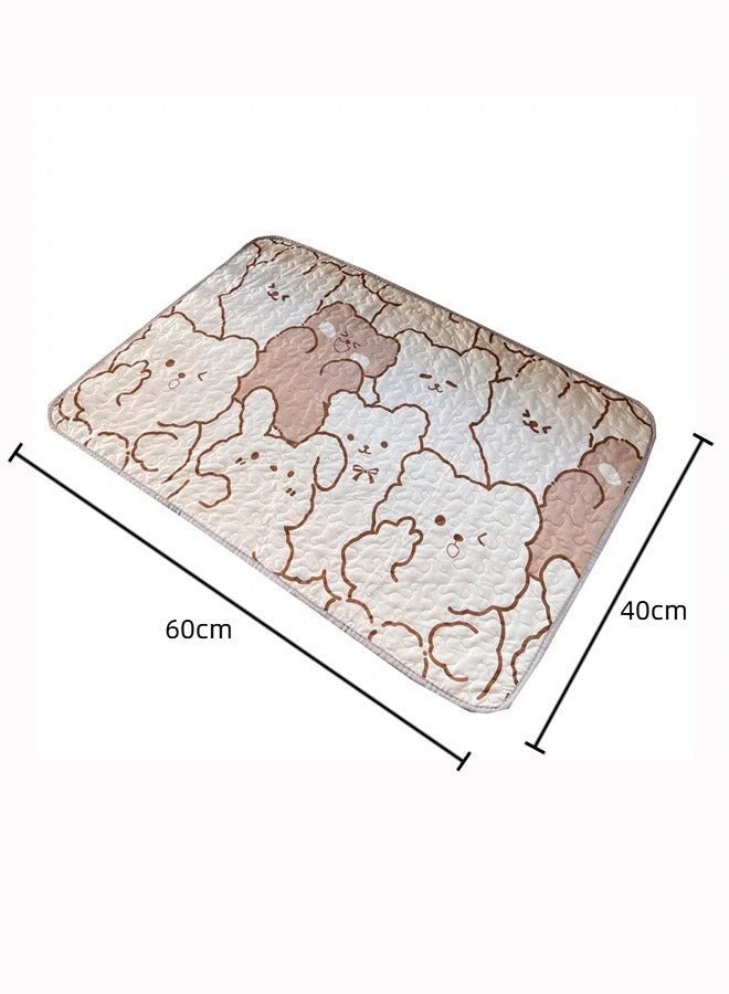 Aissiora 40x60cm Baby Waterproof Bed Pad Baby urine-proof mattress Baby washable urine pad Female menstrual mattress Anti-side leakage menstrual mattress Reusable incontinence pad For babies/adults/pets - Image 2
